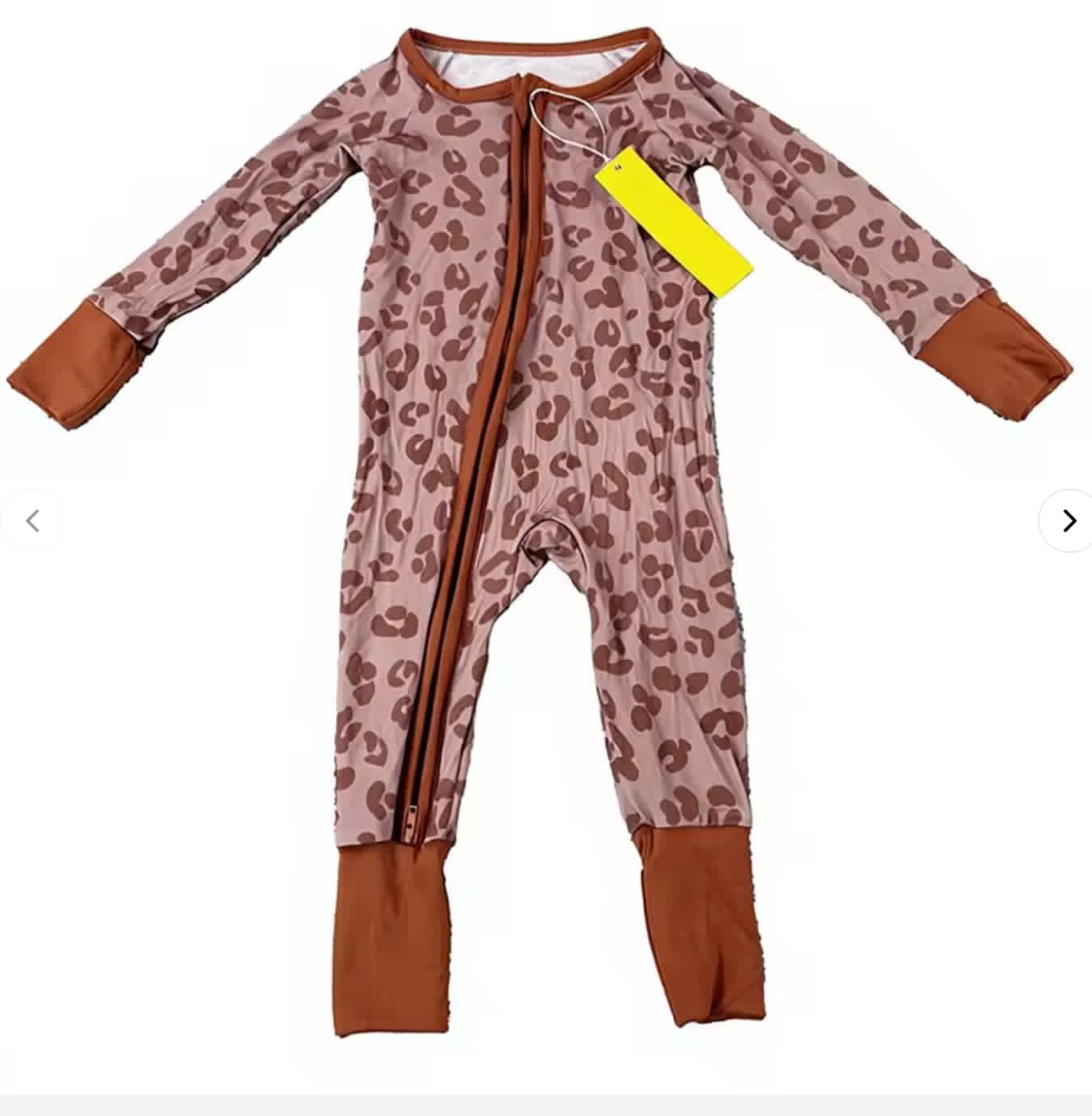 Bamboo zip sleeper leopard