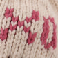 Cream XOXO knit beanie pom pom hat