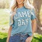 Stone Blue Camo GAME DAY Graphic T Shirt