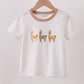 Brown alpaca embroidery top
