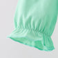 Green embroidery ruffle bubble