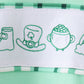 Green parade embroidery top