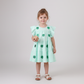 Mint clover sequin ruffle tiered dress