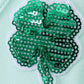 Mint clover sequin ruffle tiered dress
