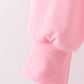 Pink clover glitter mom&me top