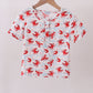 Lobster print muslin top