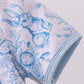 Blue bunny egg bamboo romper