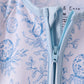Blue bunny egg bamboo romper