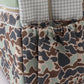 Camouflage bear print backpack