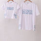White MAMA bow applique mom&me top