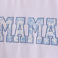 White MAMA bow applique mom&me top