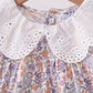Red Floral Lace Ruffle Dress