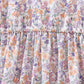 Purple floral lace women dress