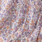 Purple floral lace women dress