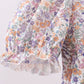 Purple floral lace women dress
