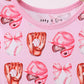 Pink bow baseball bamboo dress