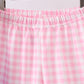 Blue sailboat embroidery jacquard shorts set
