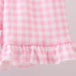 Blue sailboat embroidery jacquard shorts set