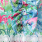 Green tropical garden dress