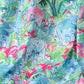 Green tropical garden dress