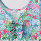 Green tropical garden dress
