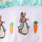 Floral bunny embroidery ruffle bubble