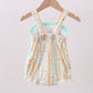 Floral bunny embroidery ruffle bubble