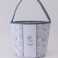 Blue bunny floral basket