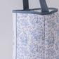 Blue bunny floral basket