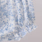 Navy bunny embroidery floral peter pan collar bloomer set