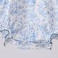 Navy bunny embroidery floral peter pan collar bubble