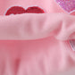 Pink heart love smile sequin fleece mom&me sweatshrit