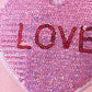 Pink heart love smile sequin fleece mom&me sweatshrit