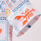 Coconut trees lobsters print bamboo jumpsuit
