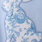 Blue bunny applique ruffle bubble