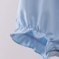 Blue bunny applique ruffle bubble