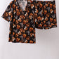 Brown character bamboo pajama set