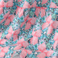 Pink floral smocked tiered dress