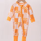 Tennessee floral checkered long sleeve bamboo romper