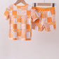 Tennessee floral checkered bamboo pajama set