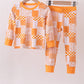 Tennessee floral checkered long sleeve bamboo pajama set
