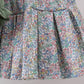Sage floral bunny applique skorts set