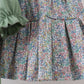 Sage floral bunny applique skorts set