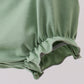 Sage bunny applique ruffle bubble
