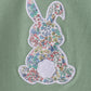 Sage bunny applique bloomer set