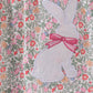 Floral bunny applique ruffle bloomer set