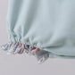 Blue floral bunny applique ruffle bubble