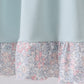 Blue floral bunny applique ruffle dress