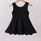 Black scalloped active  mom&me dress