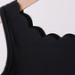 Black scalloped active  mom&me dress